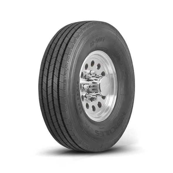 Hercules H-901 Tire on a white background skewed to the left.